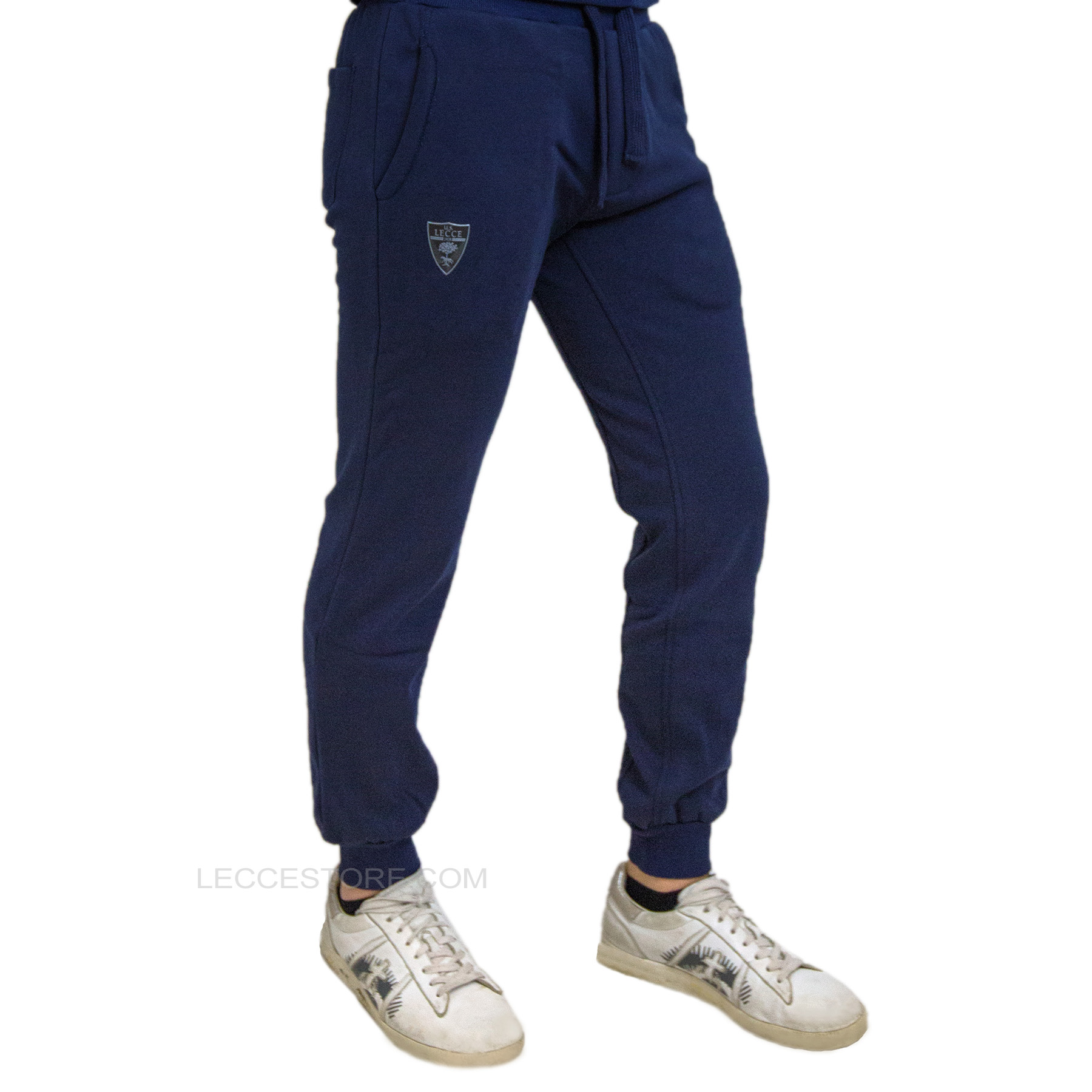 M908 -PANTALONE VELLUTO INTERNO BLU U.S.LECCE ADULTO