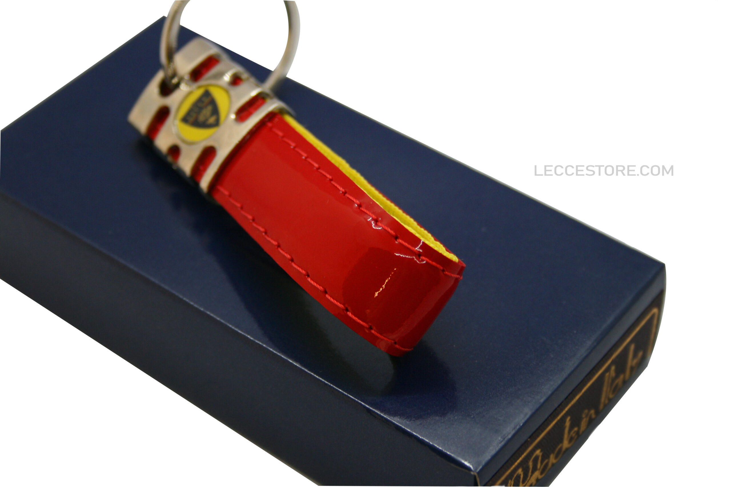 U.S.LECCE – PORTACHIAVI CON BOX BLU O ROSSO