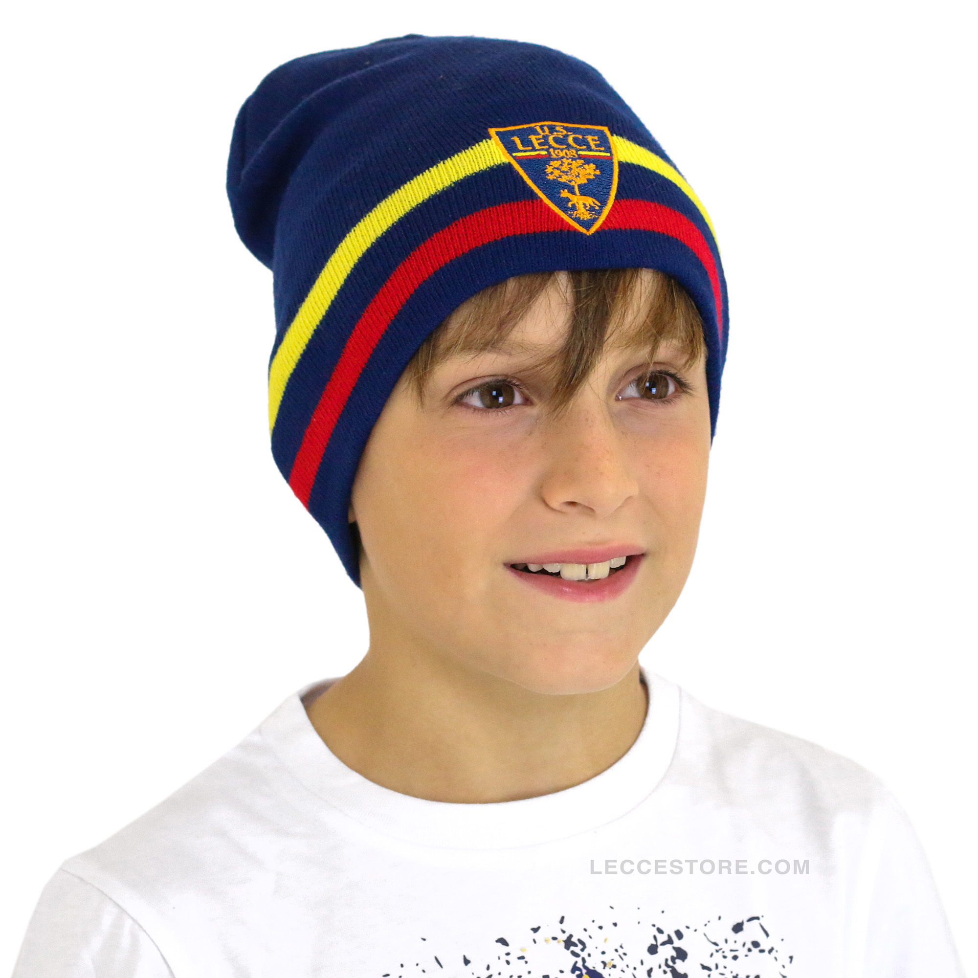 M908 - CAPPELLO INVERNALE SCUDETTO BLU BAMBINO