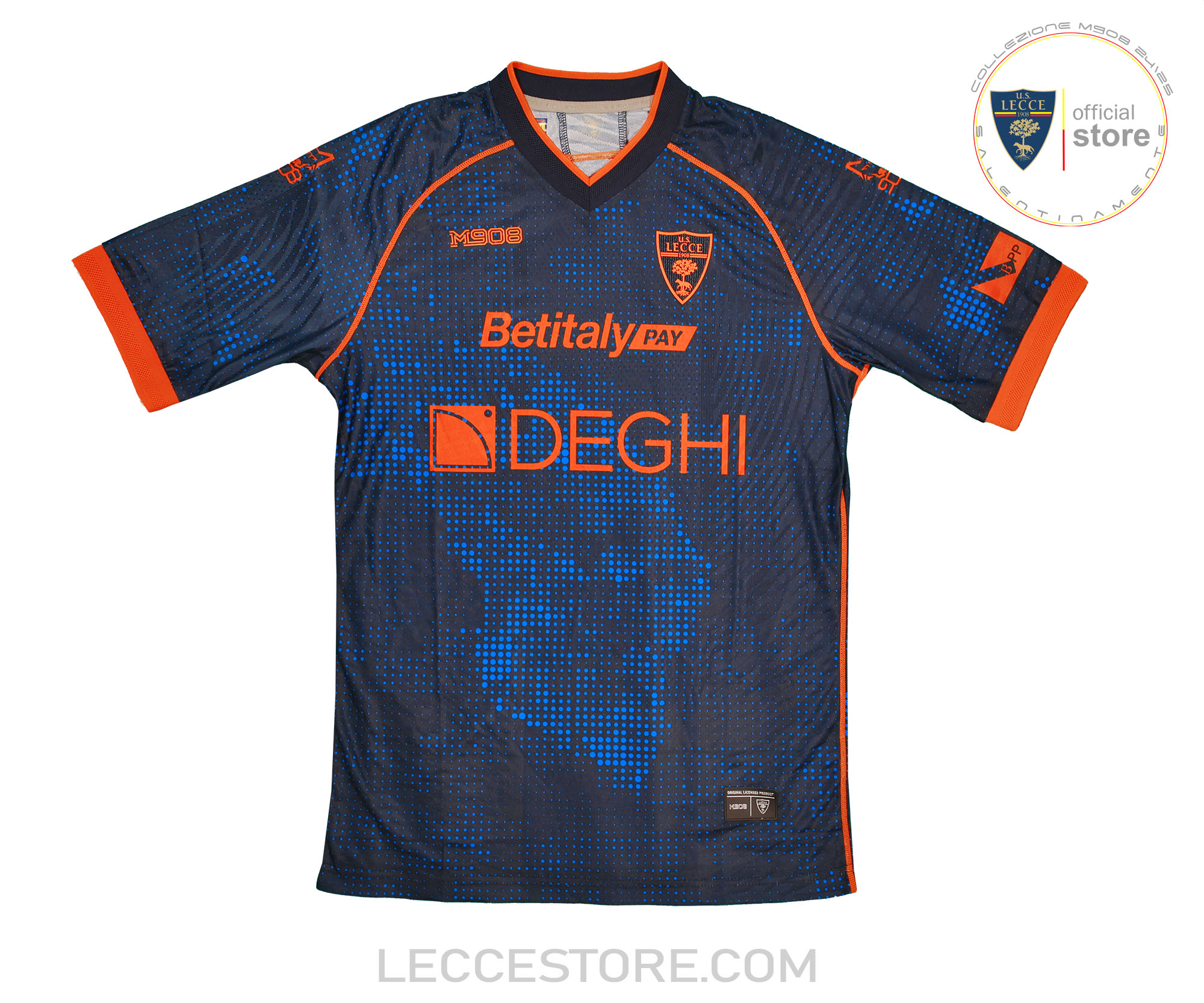 M908 – 3′ MAGLIA GARA UFFICIALE TRASFERTA BLU U.S.LECCE CALCIO 24/25