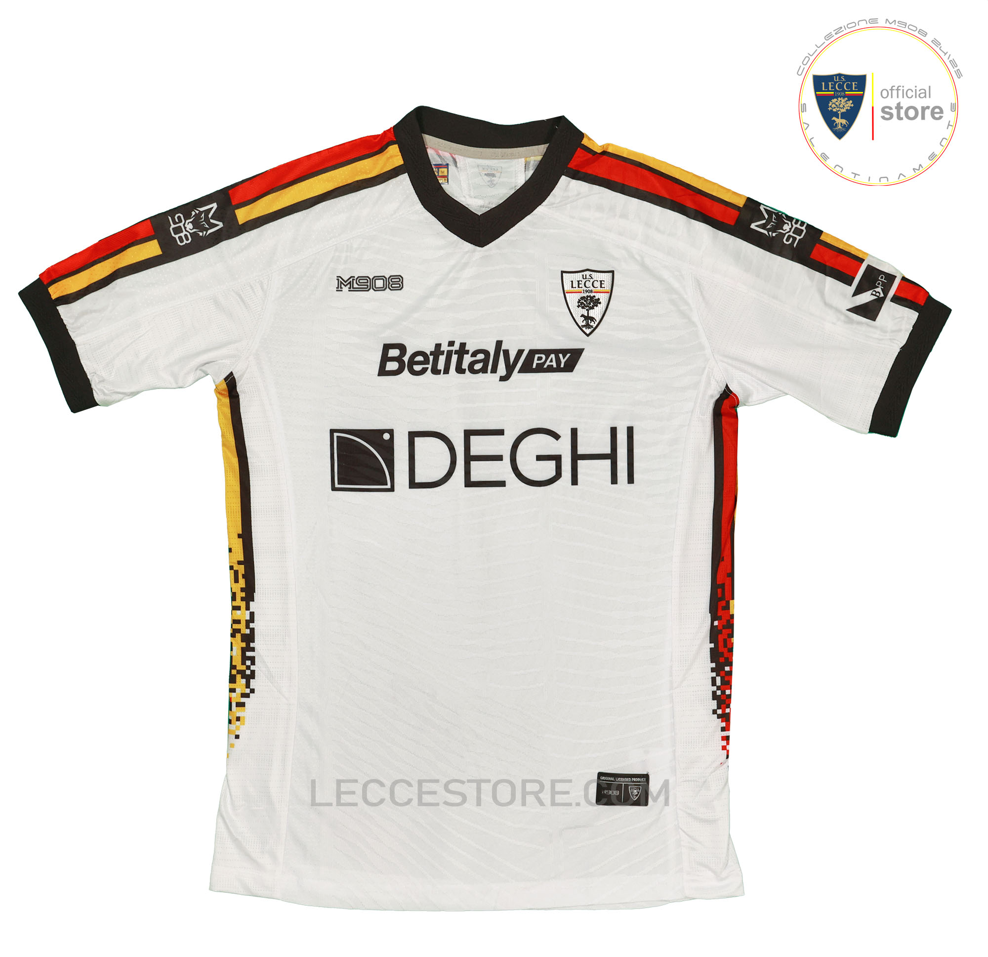 M908 – 2′ MAGLIA GARA UFFICIALE TRASFERTA BIANCA U.S.LECCE CALCIO 24/25