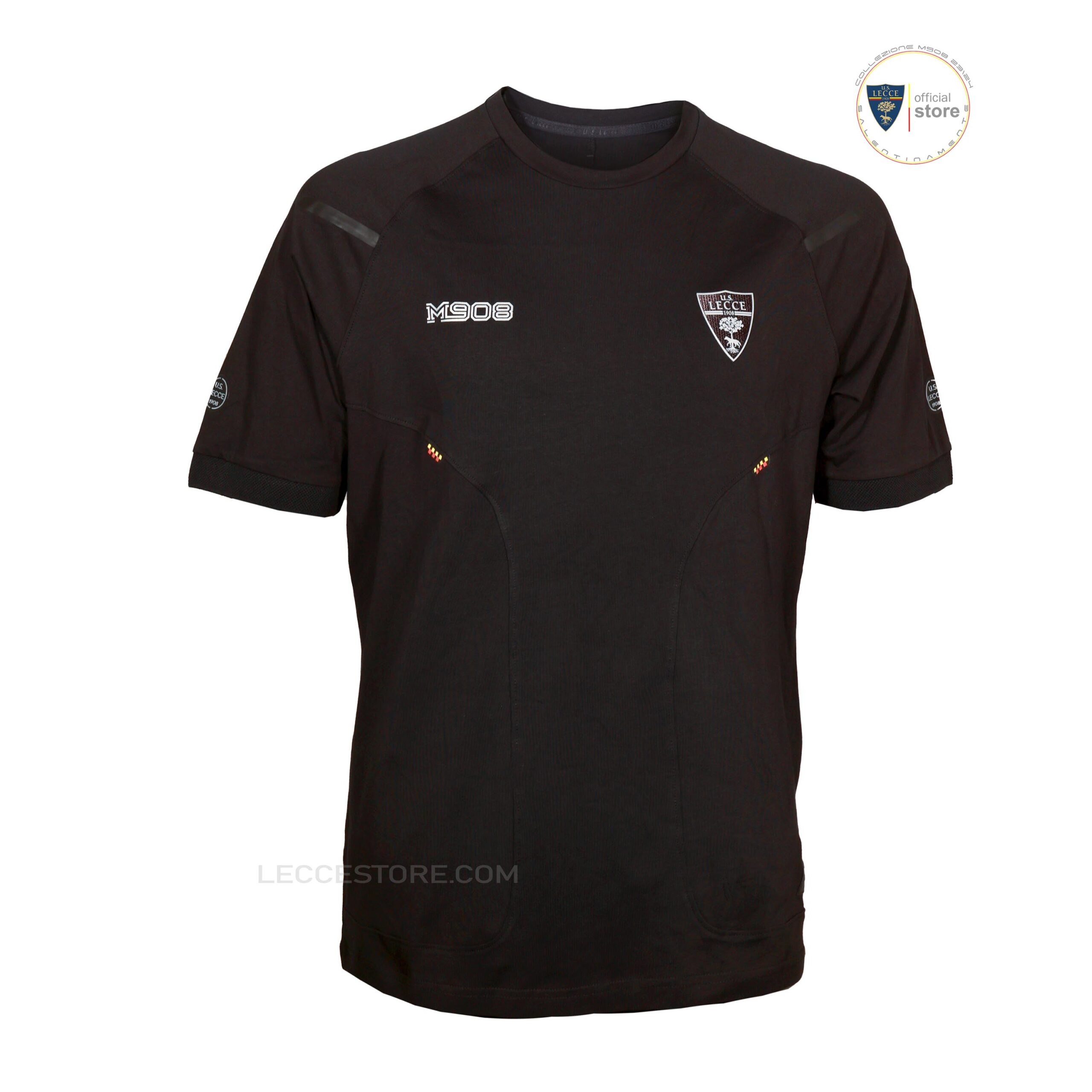 M908 – T-SHIRT COTONE SQUADRA U.S. LECCE RAPPRESENTANZA NERA MANICA CORTA